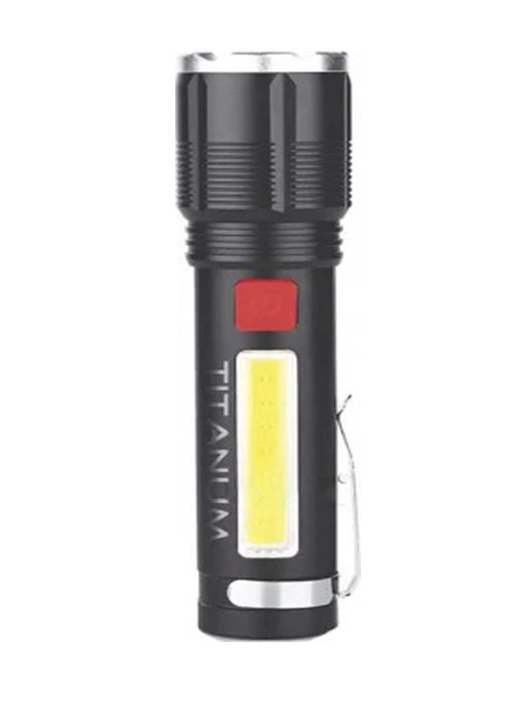Ліхтарик акумуляторний ручний світлодіодний 700lm 250 метрів супер яскравий промінь + червоне світло Titanum t-08 (256517117)
