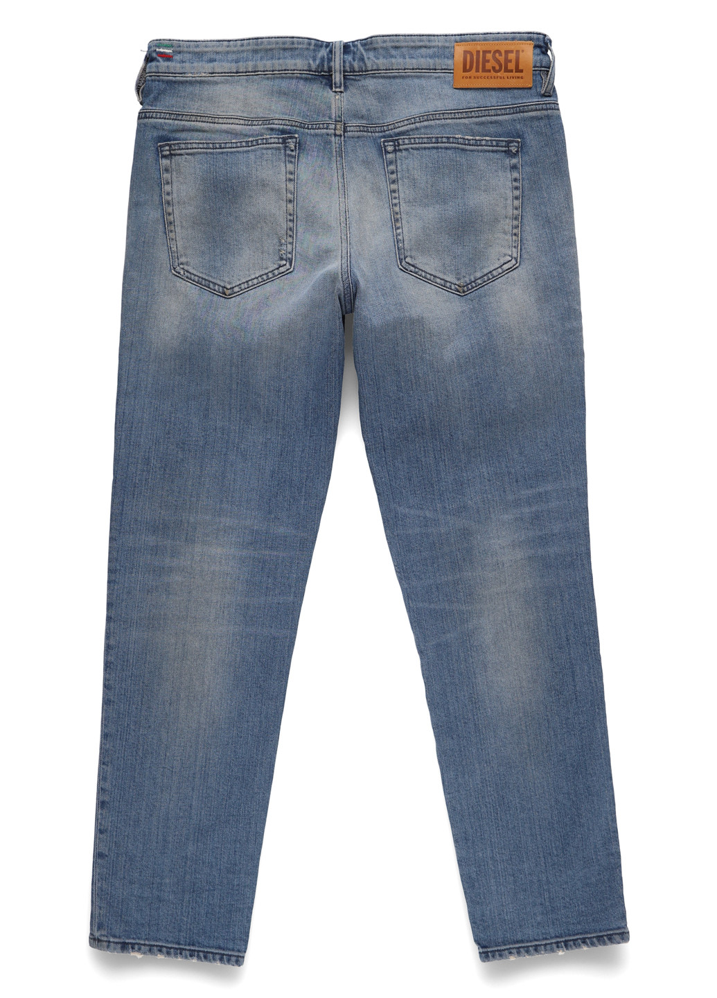 Темно-голубые демисезонные зауженные джинсы Diesel