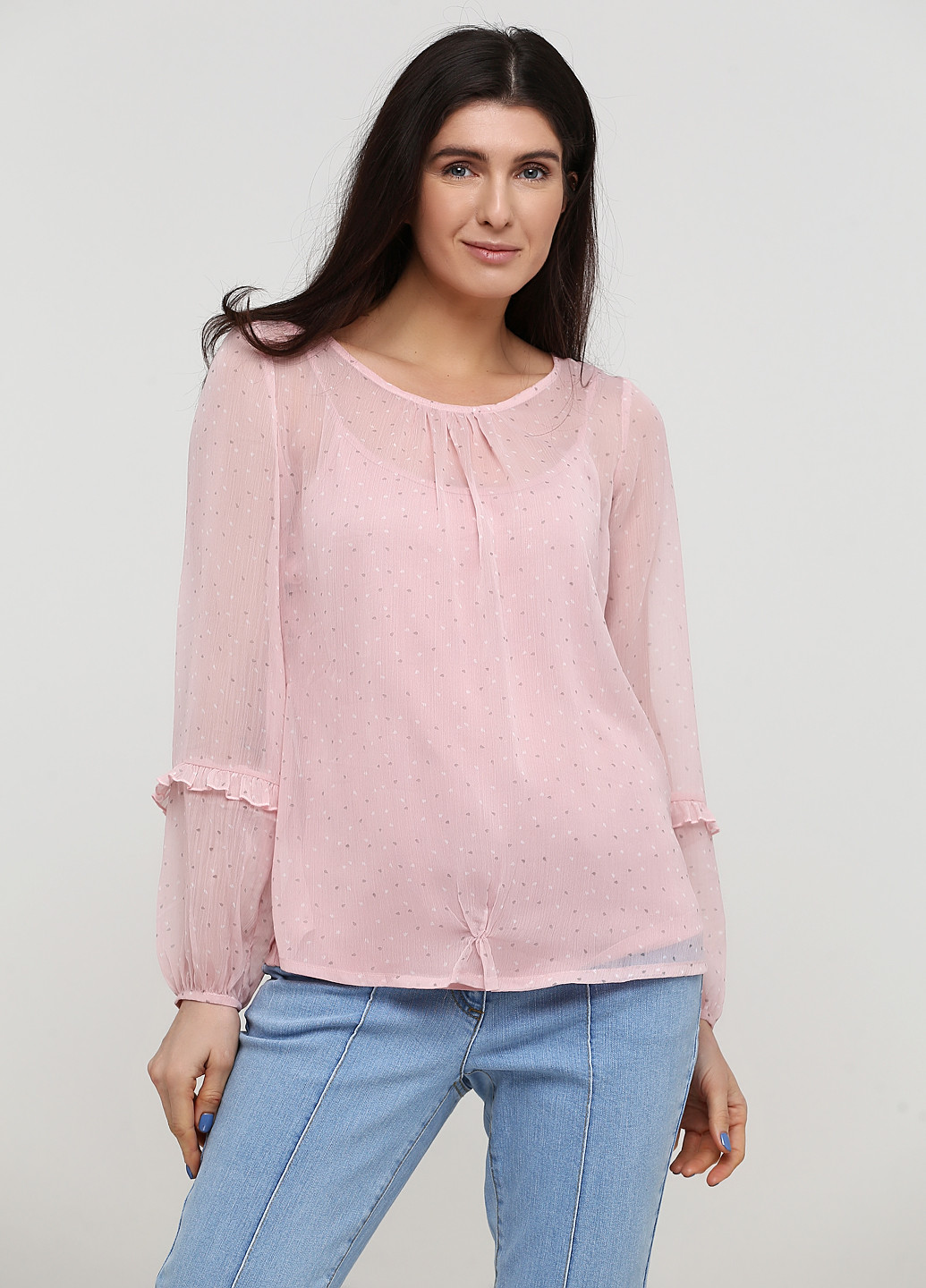 Світло-рожева демісезонна блуза B.C. Best Connections