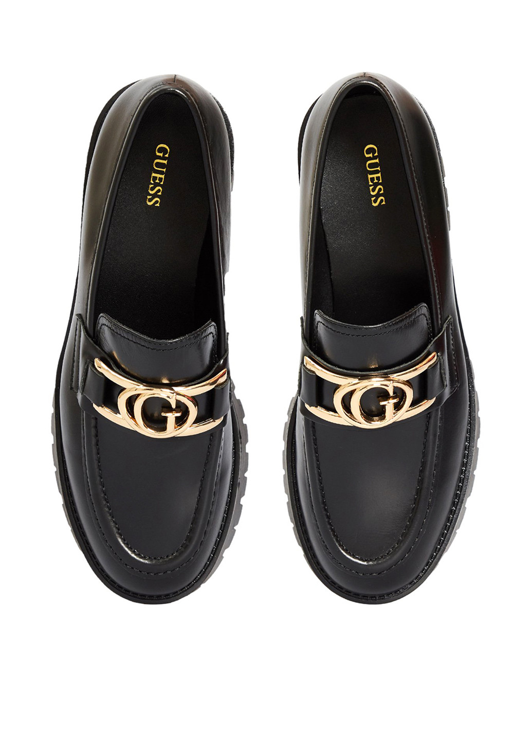 Guess Туфлі лофери чорний з натуральна шкіра, сша — демісезон (255252943)