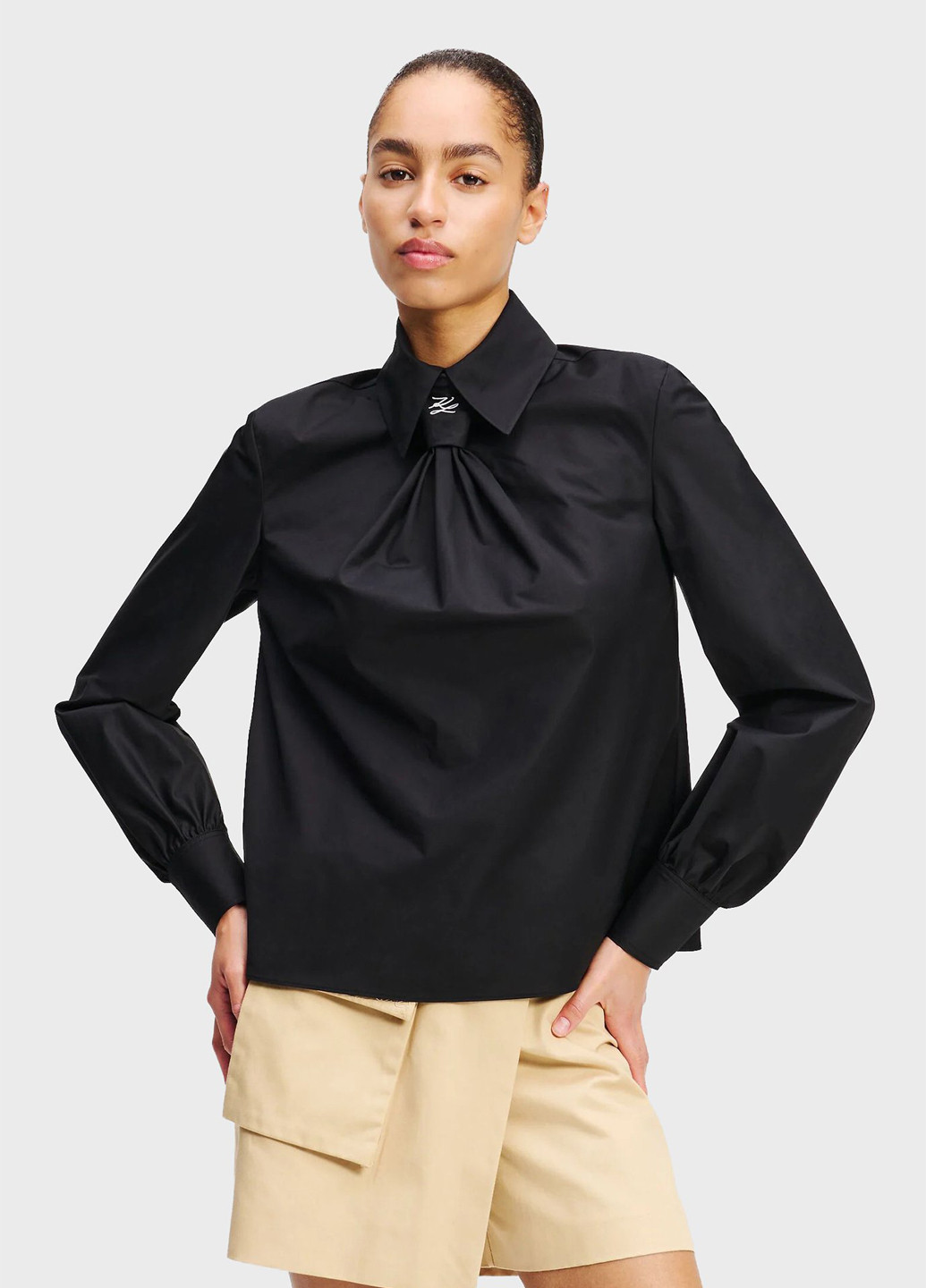 Чёрная блуза Karl Lagerfeld