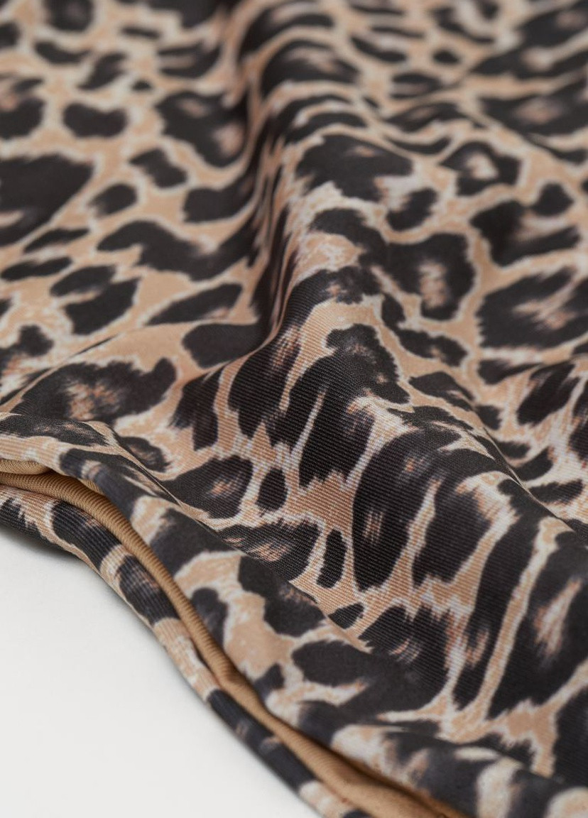 Бежевые плавки бикини бежевый/леопард леопардовый H&M