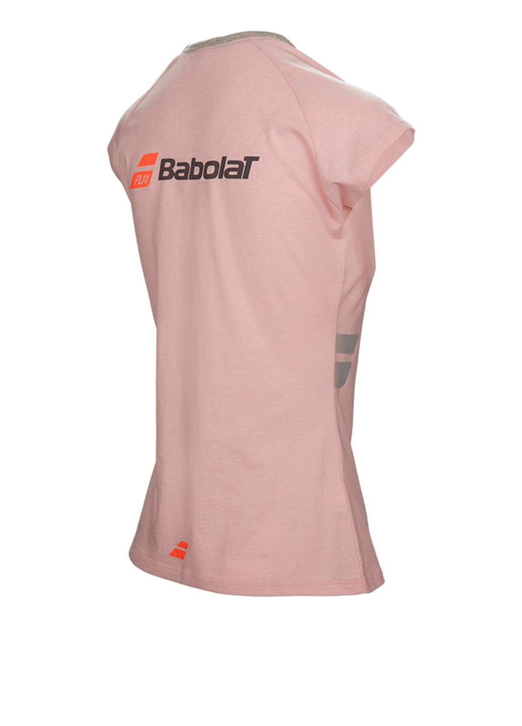 Темно-розовая всесезон футболка с коротким рукавом Babolat