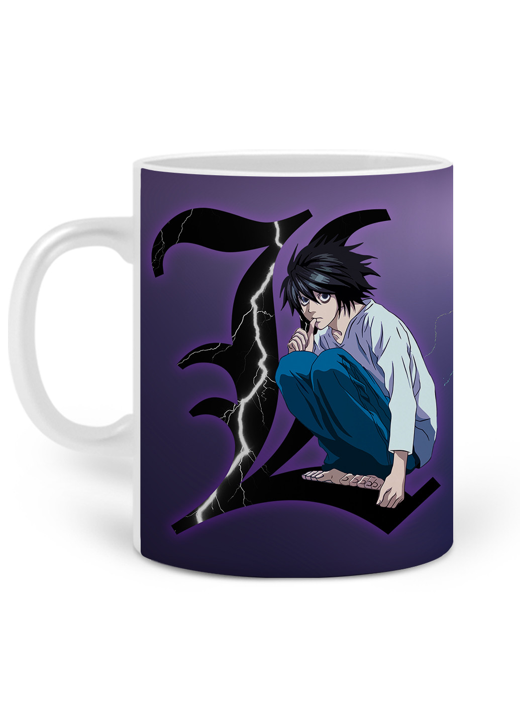 Кружка Ел Лоулайт Зошит смерті (L Death Note) 330 мл горнятко керамічне (20259-2826) MobiPrint (221743182)