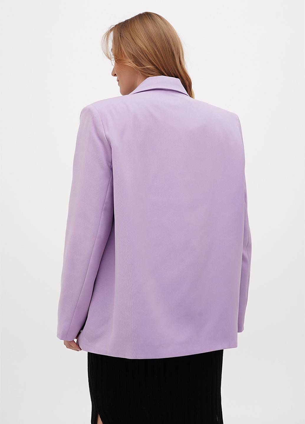 Светло-фиолетовый женский жакет PrettyLittleThing однотонный - демисезонный