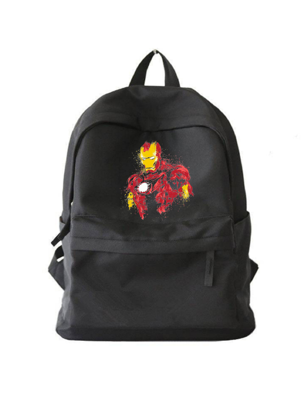 Рюкзак міський чорний залізний чоловік (Iron Man) No Brand (255679440)
