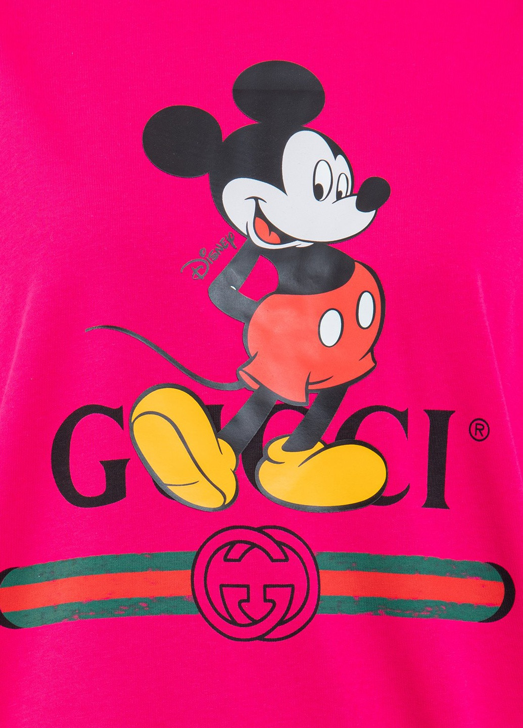Малиновая всесезон черная футболка oversize с логотипом Gucci