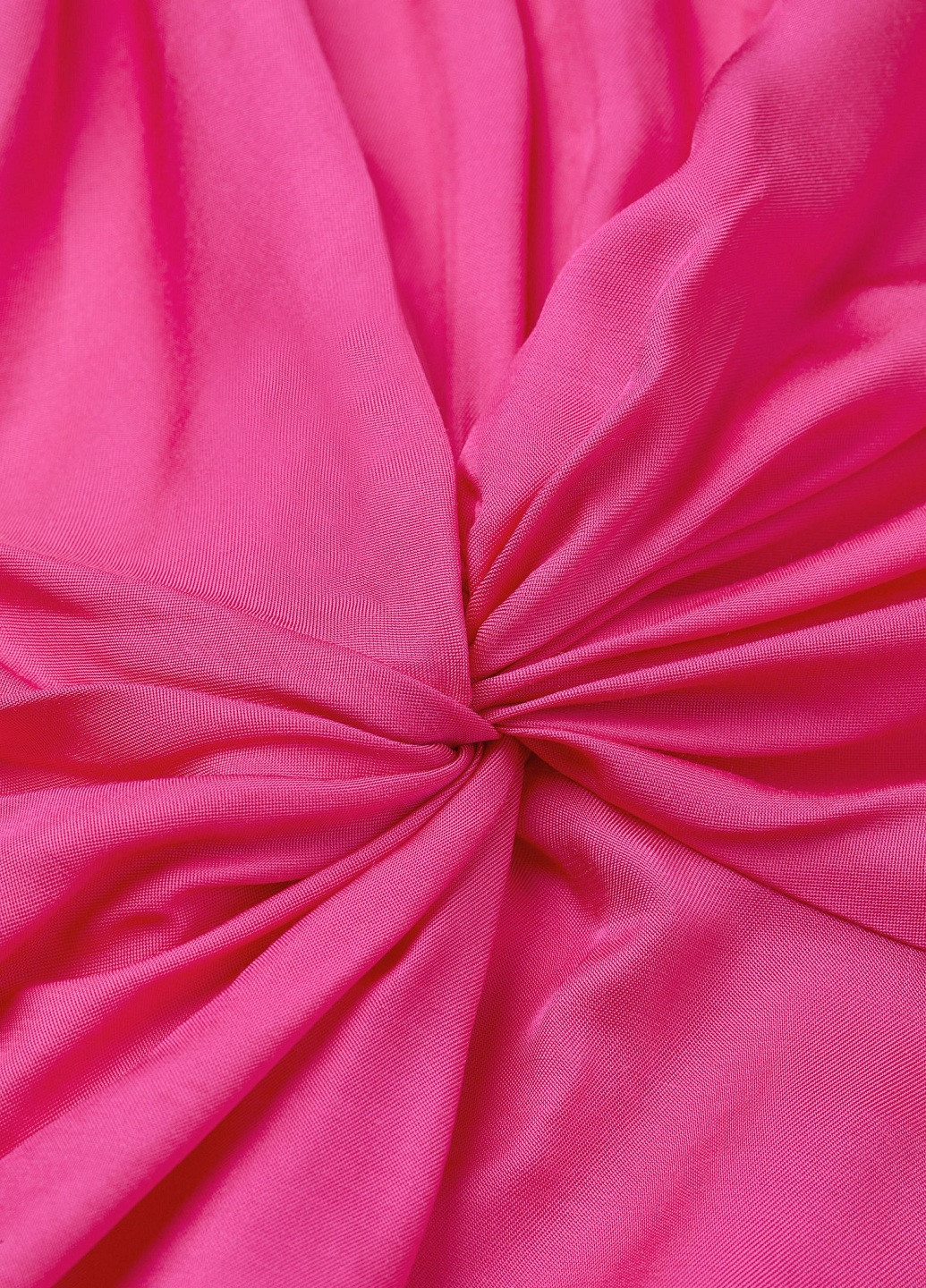 Фуксиновое (цвета Фуксия) коктейльное платье H&M однотонное
