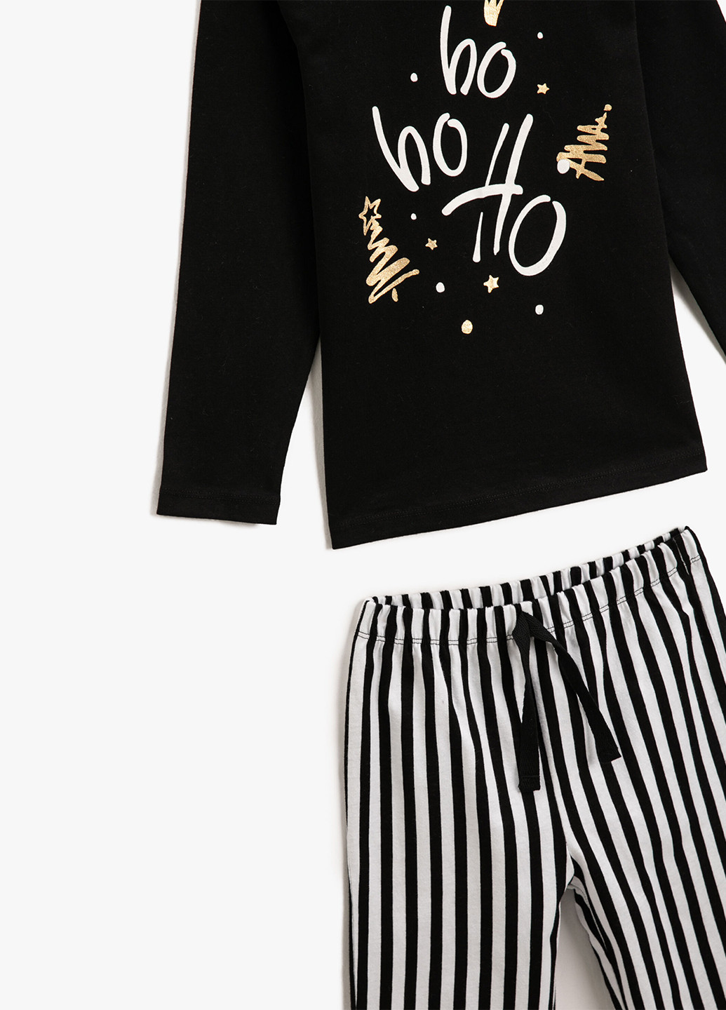 Чорна всесезон піжами (лонгслів, штани) лонгслів + брюки KOTON