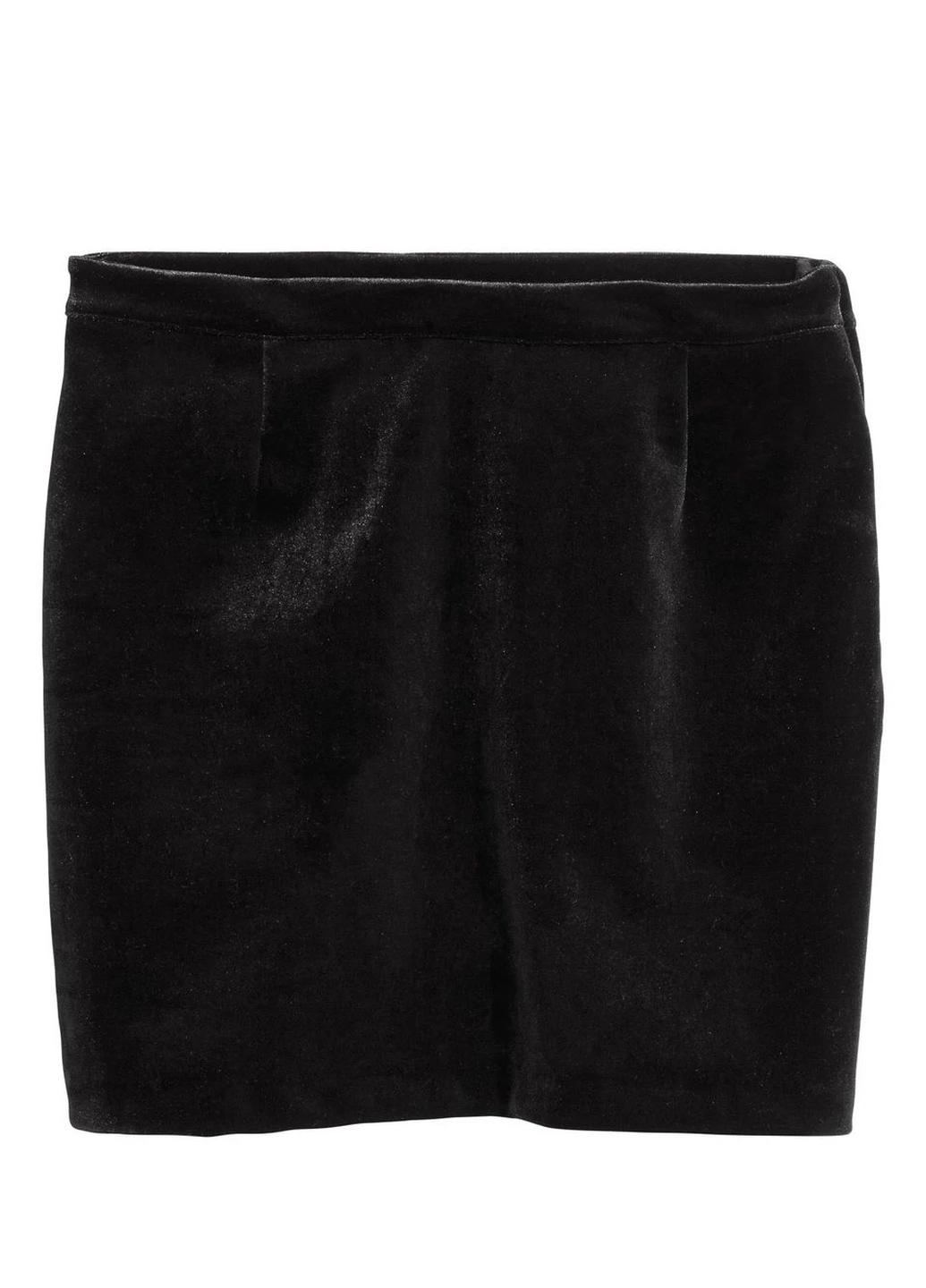 Черная однотонная юбка H&M