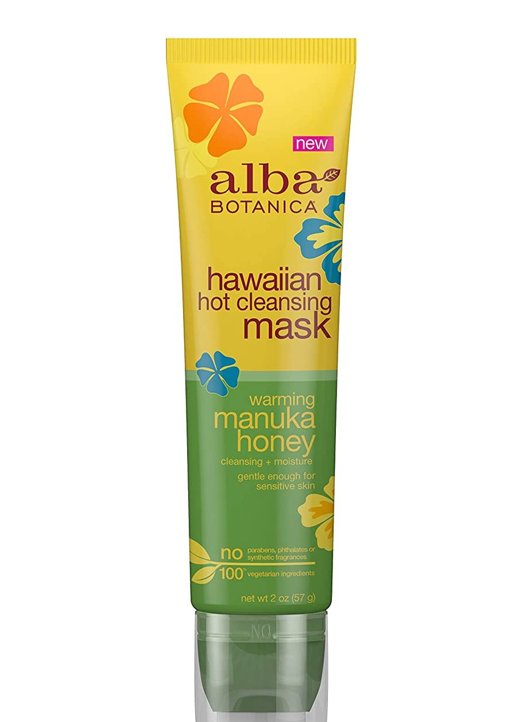 Согревающая очищающая увлажняющая маска для лица "Гавайская –Мед мануки", 57г Alba Botanica (216487047)
