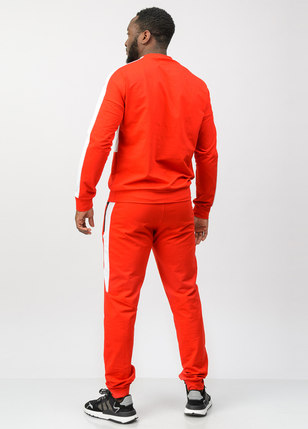 Оранжевый демисезонный костюм (свитшот, брюки) брючный SA-sport
