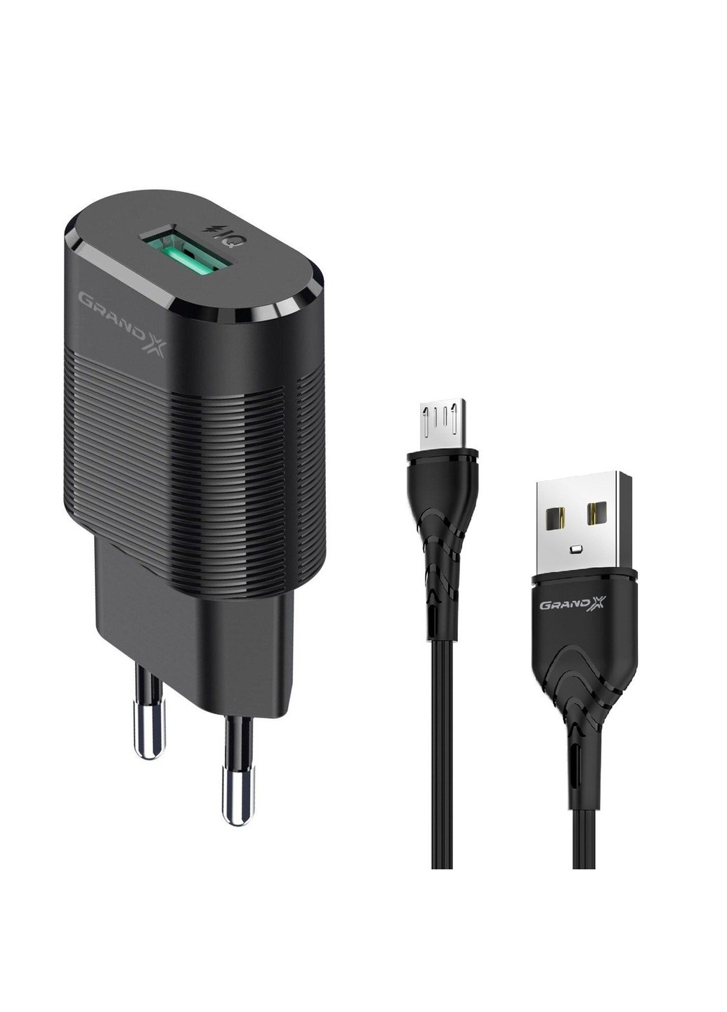 Зарядное устройство CH-17U USB 5V 2,1A c кабелем micro-USB Grand-X (253878132)