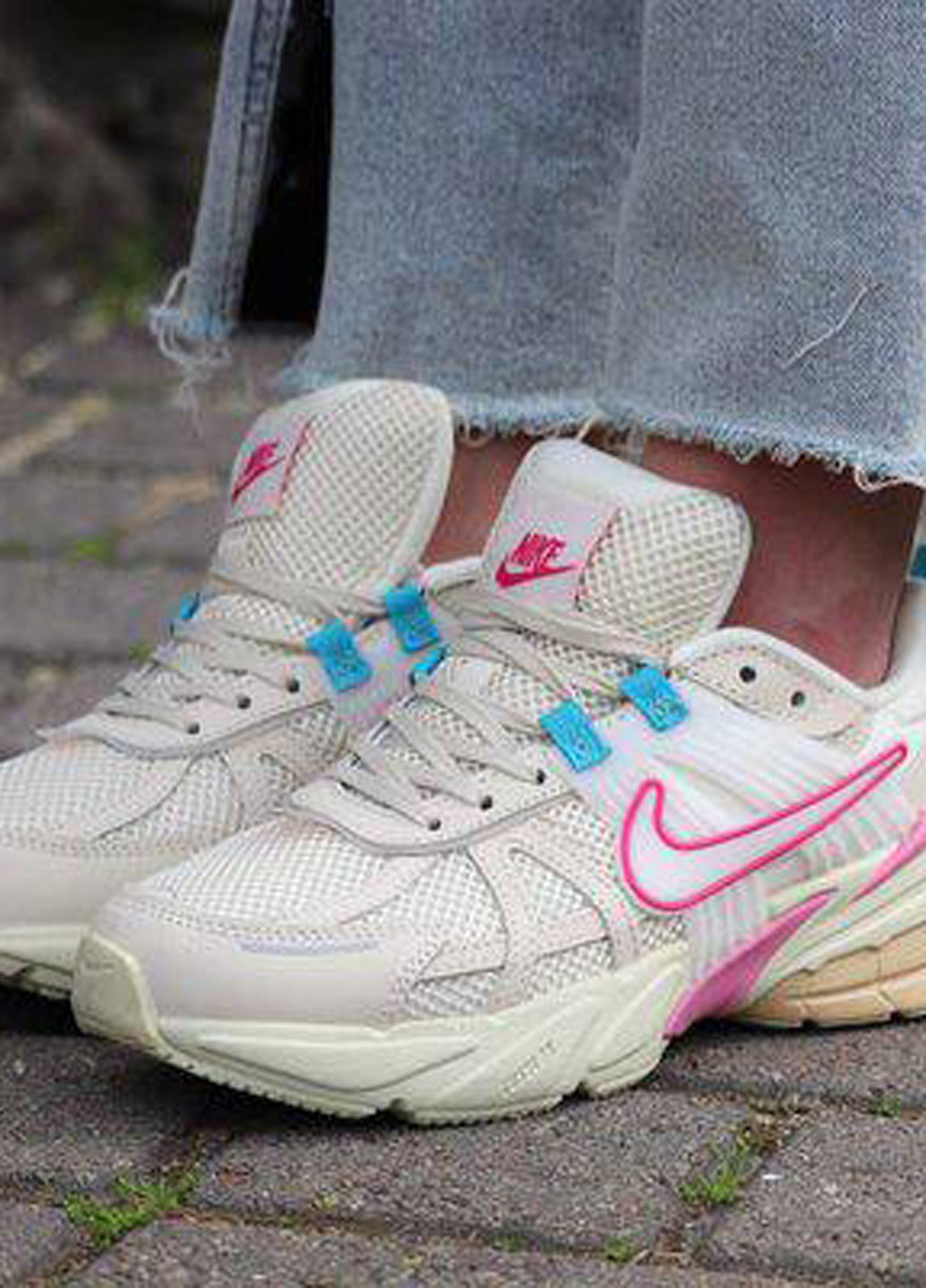 Кросівки No Brand V2K Runtekk бежеві демісезони (317573962)