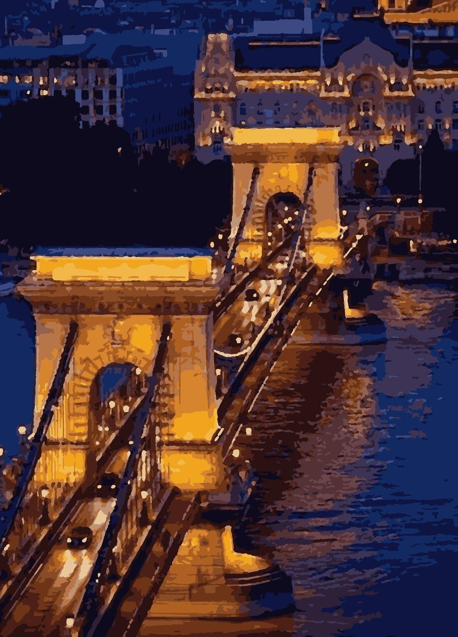 Картины по номерам "Ночь в городе" 40*50см No Brand (254583819)