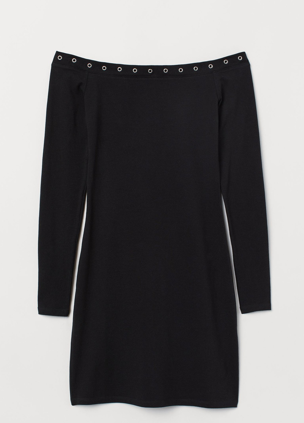 Чорна кежуал сукня H&M однотонна