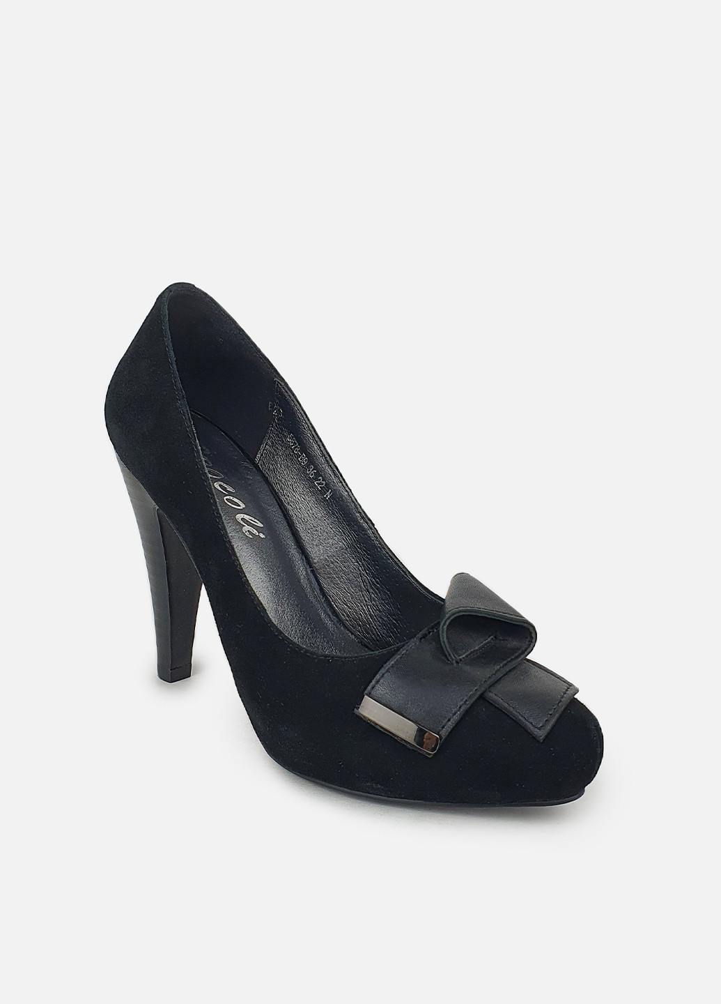 Brocoli Черные замшевые туфли женские весенние осенние черный з натуральная замша, — демисезон (252654844)