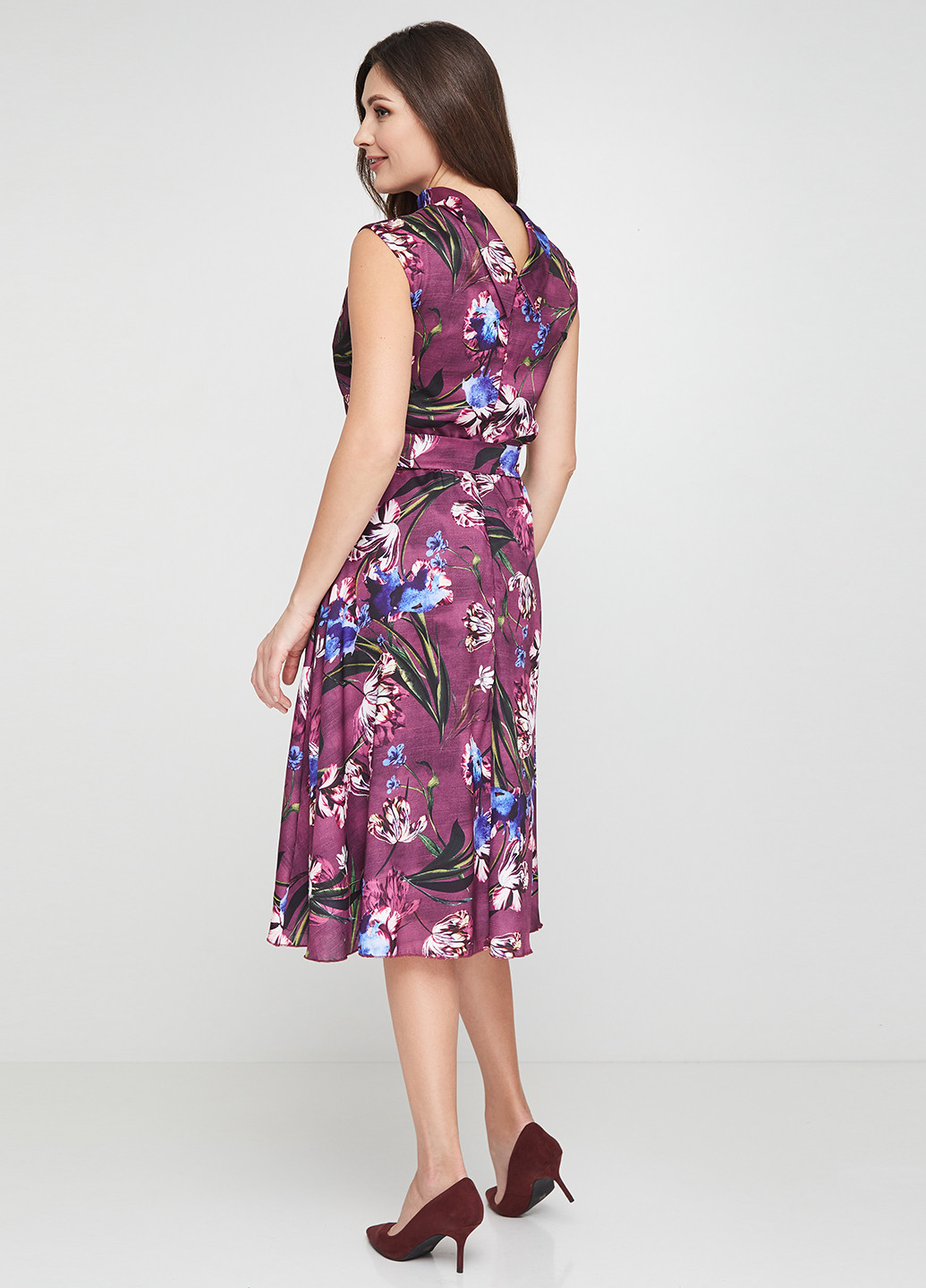 Фиолетовое кэжуал платье Rinascimento с цветочным принтом