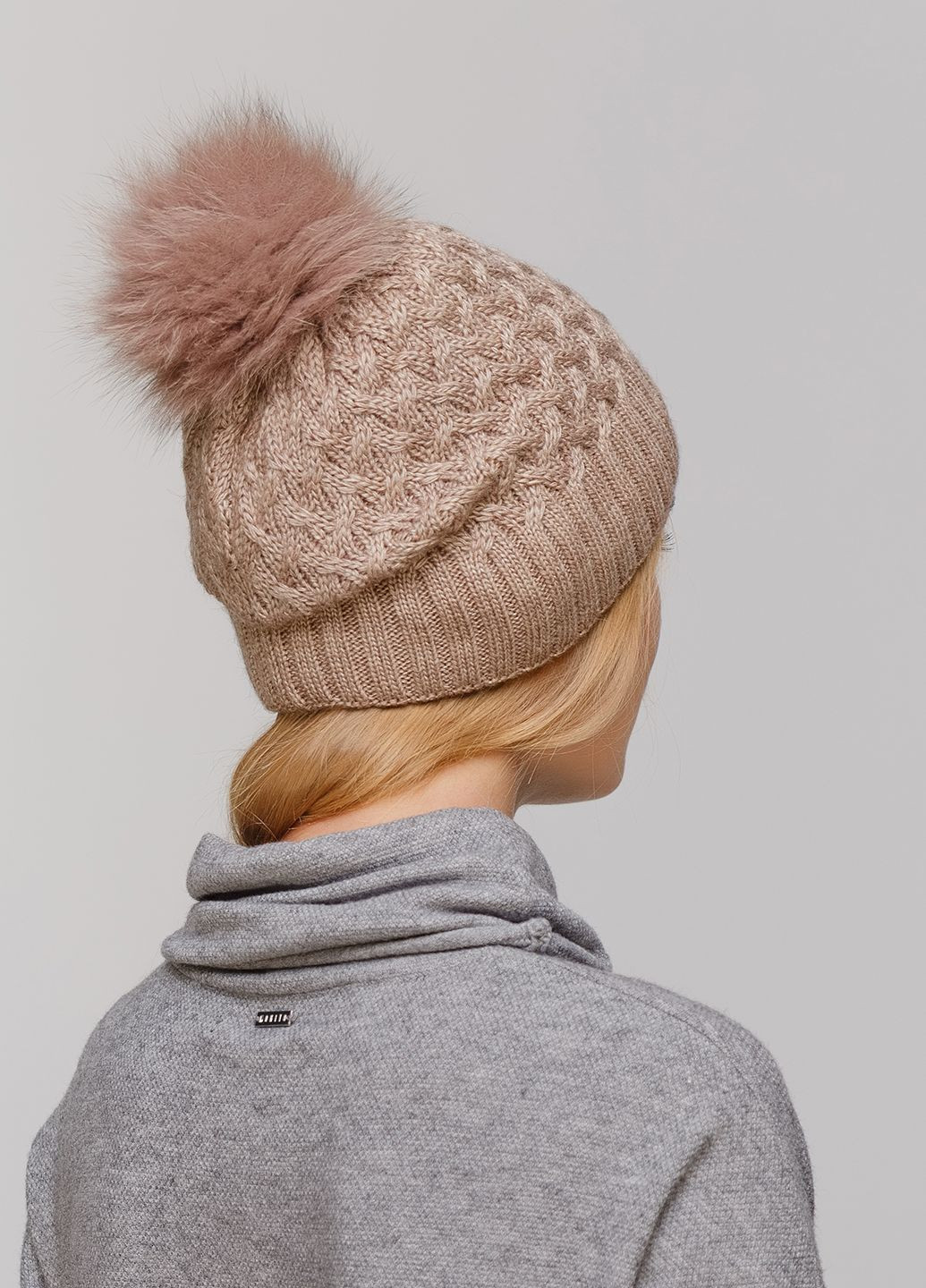 Зимова жіноча тепла шапка на флісовій підкладці 550767 Merlini (249643262)