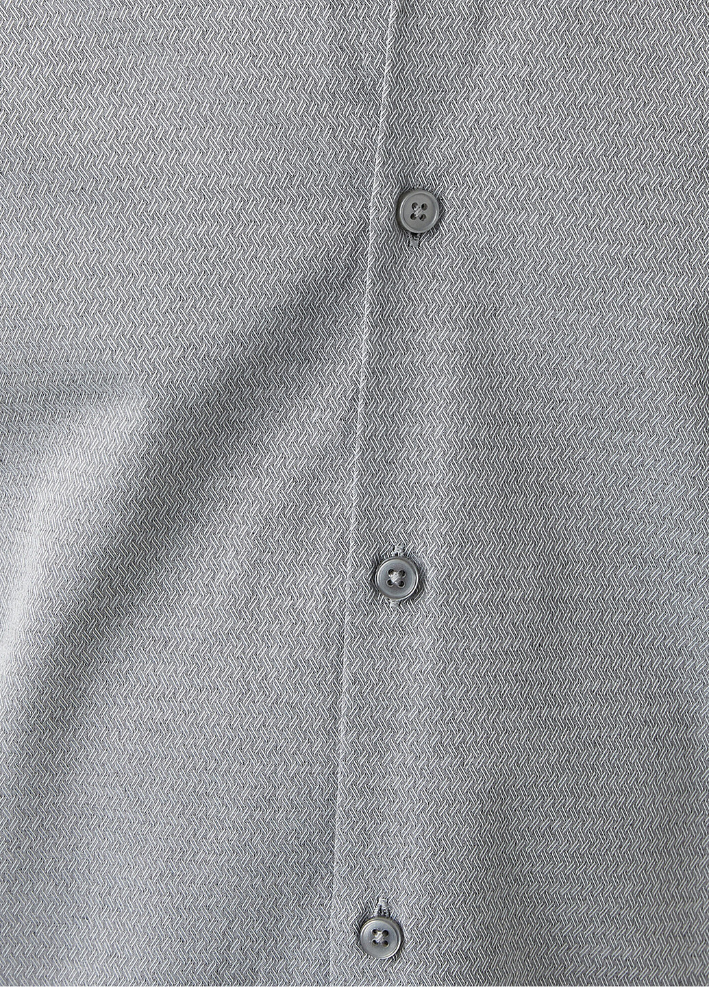 Светло-серая кэжуал рубашка однотонная KOTON