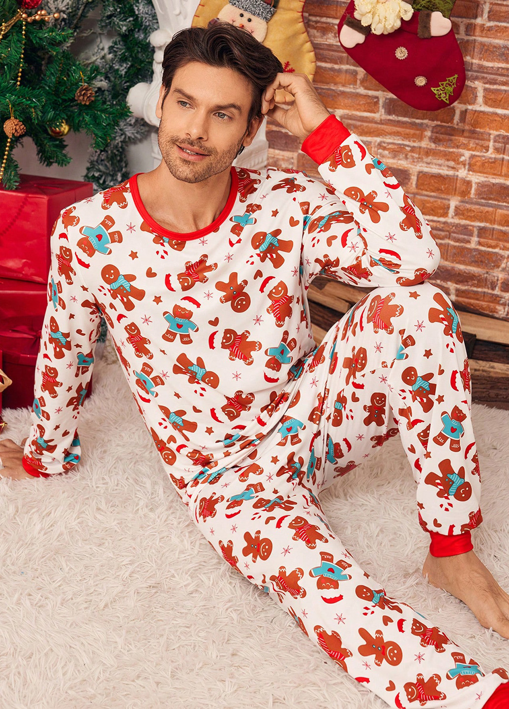 Пижама (свитшот, брюки) SHEIN (346790511)