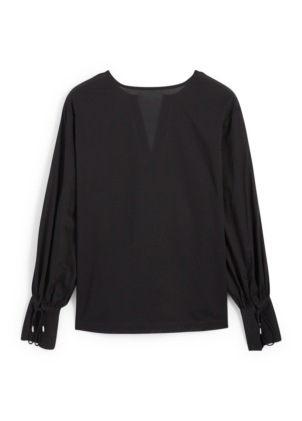 Чорна вишиванка C&A візерунок однотонний пряма бавовна (339851002)