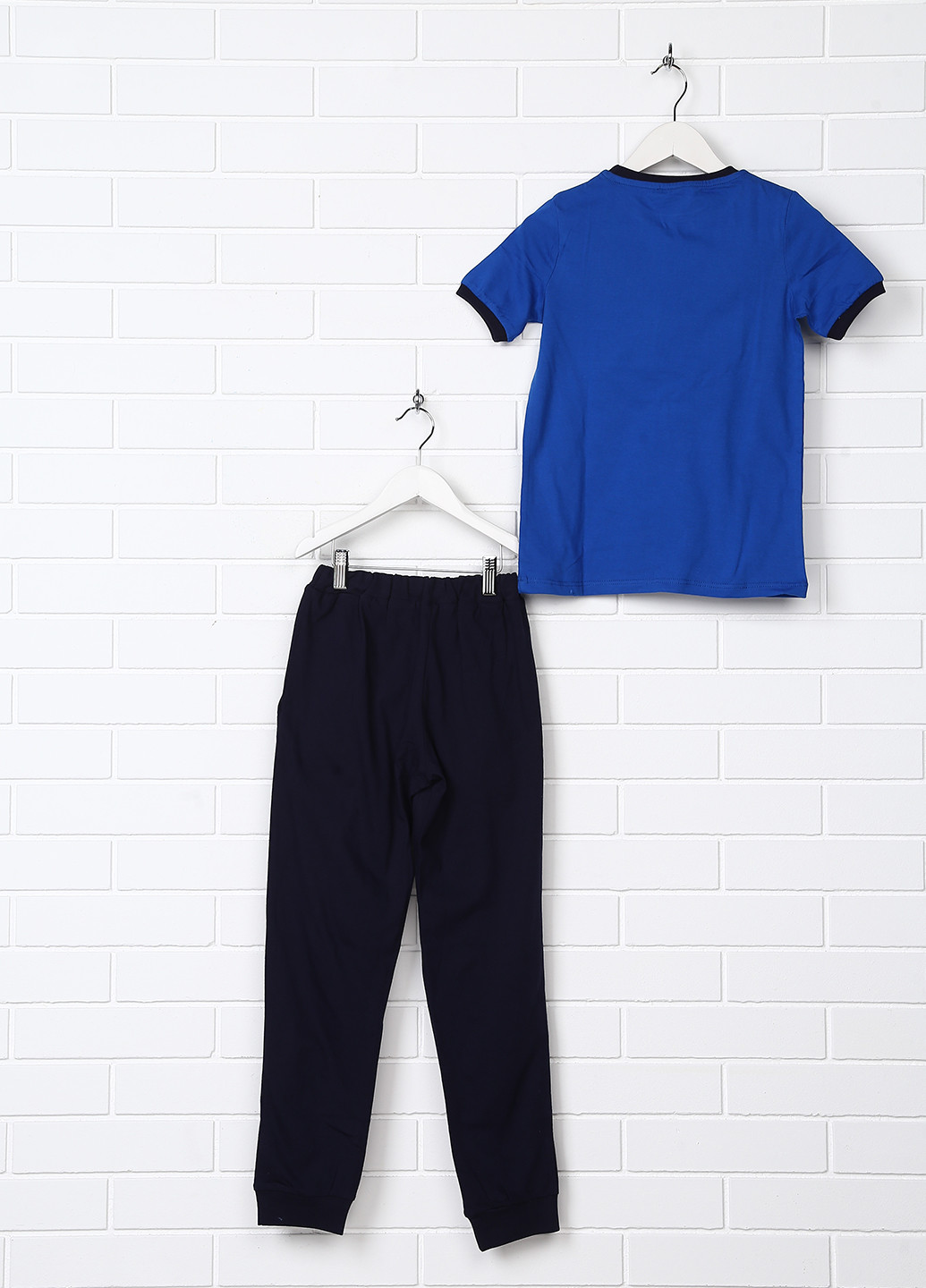 Синій демісезонний комплект (футболка, брюки) Senti