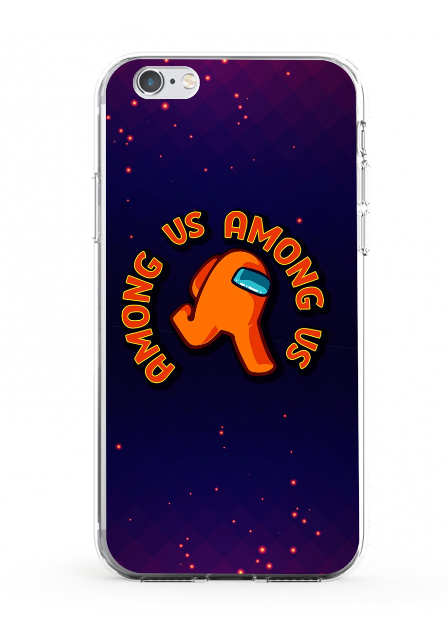 Чохол силіконовий Apple Iphone 6 Амонг Ас Помаранчевий (Among Us Orange) (6937-2408) MobiPrint (219561253)