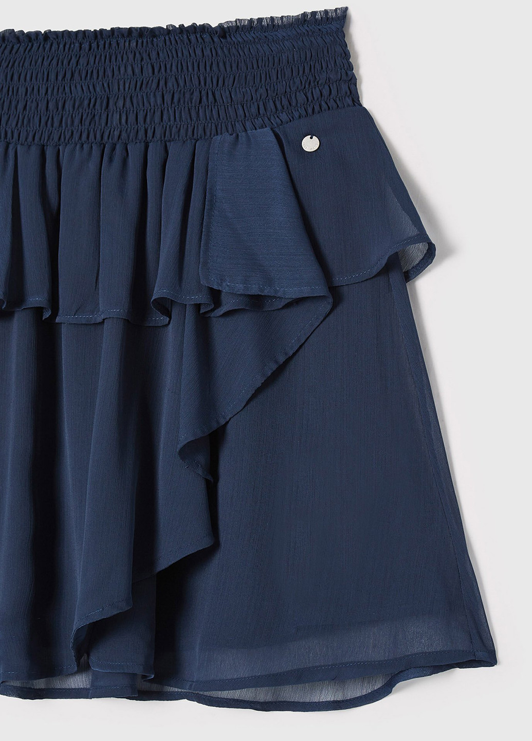 Темно-синяя кэжуал однотонная юбка Pepe Jeans клешированная