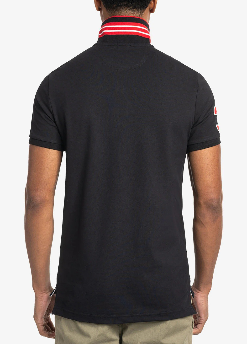 Черная футболка-поло для мужчин U.S. Polo Assn. однотонная