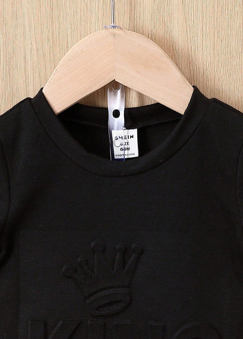 Черный летний комплект (футболка, шорты) SHEIN