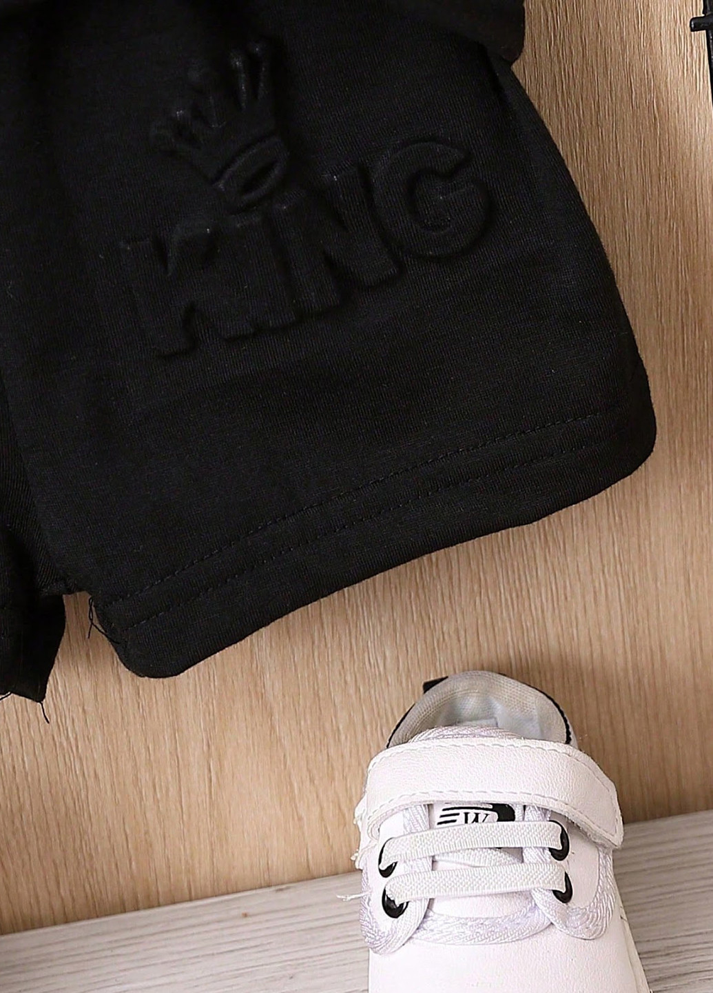 Черный летний комплект (футболка, шорты) SHEIN