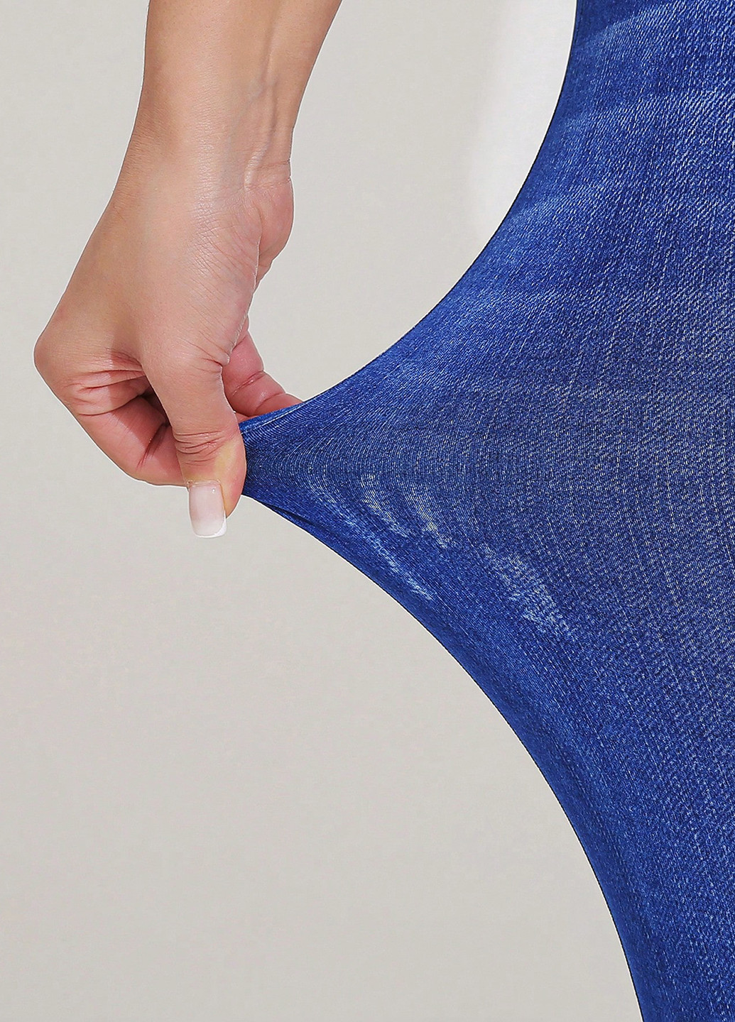 Синие демисезонные джеггинсы SHEIN