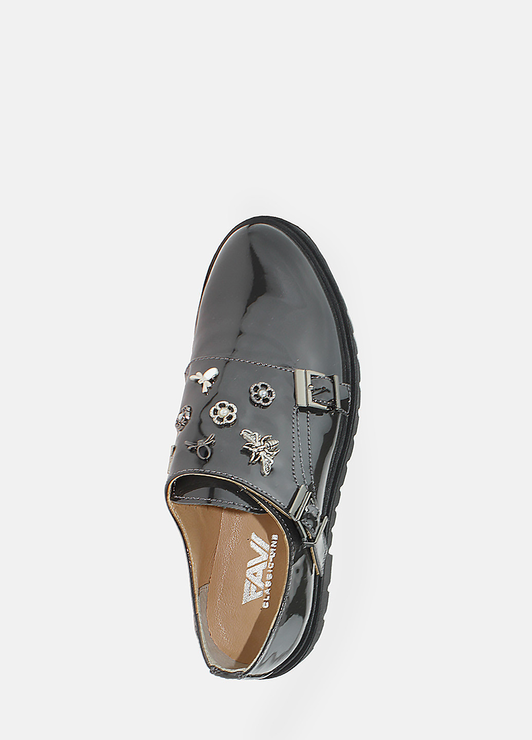 Favi Туфлі RF32615 Сірий сірий з натуральна шкіра, — демісезон (250497272)