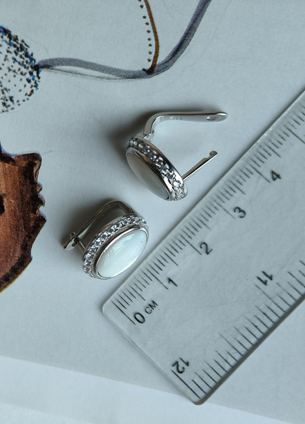 Серьги Silver Flame (350941286)