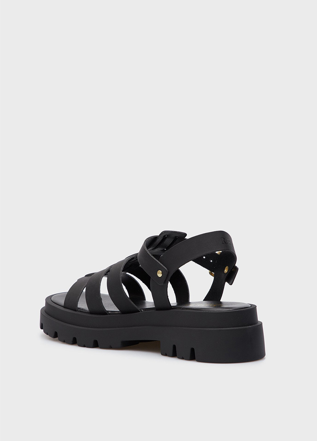 Черные босоножки Replay с ремешком с логотипом