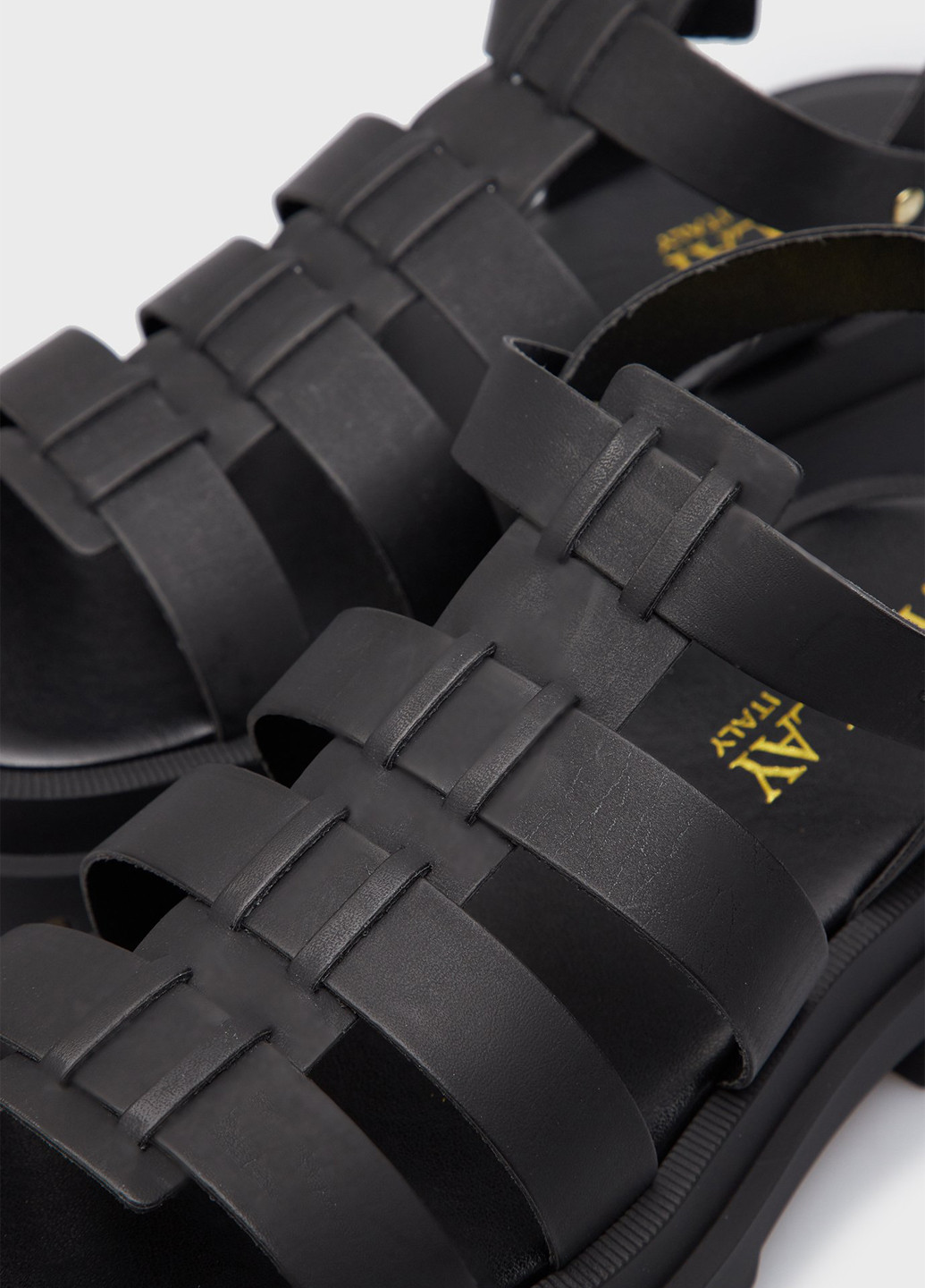 Черные босоножки Replay с ремешком с логотипом