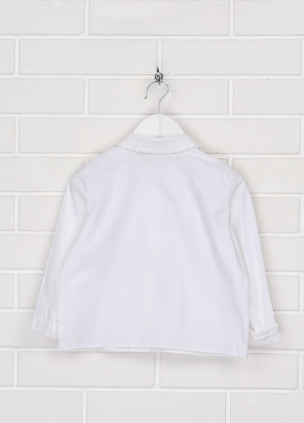 Сорочка H&M однотонна біла кежуал