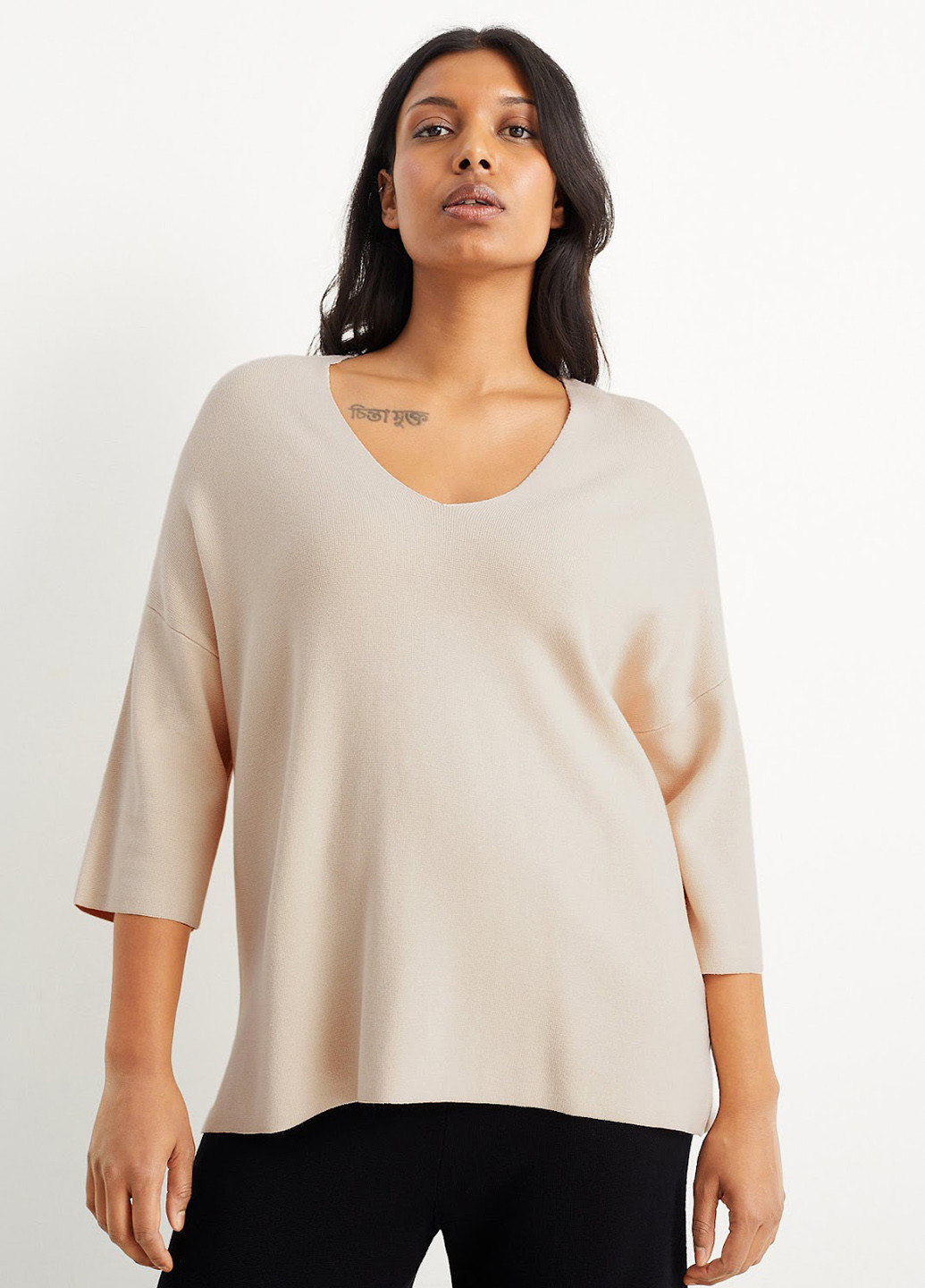 Світло-бежевий демісезонний пуловер пуловер C&A