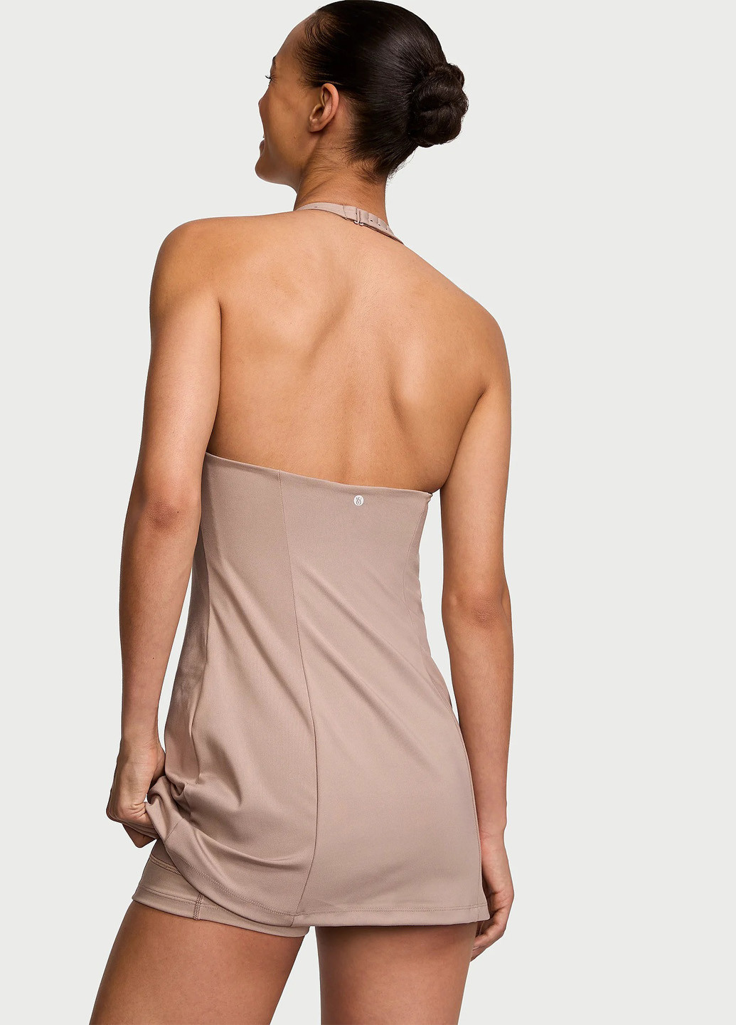Бежевое спортивное платье Victoria's Secret однотонное