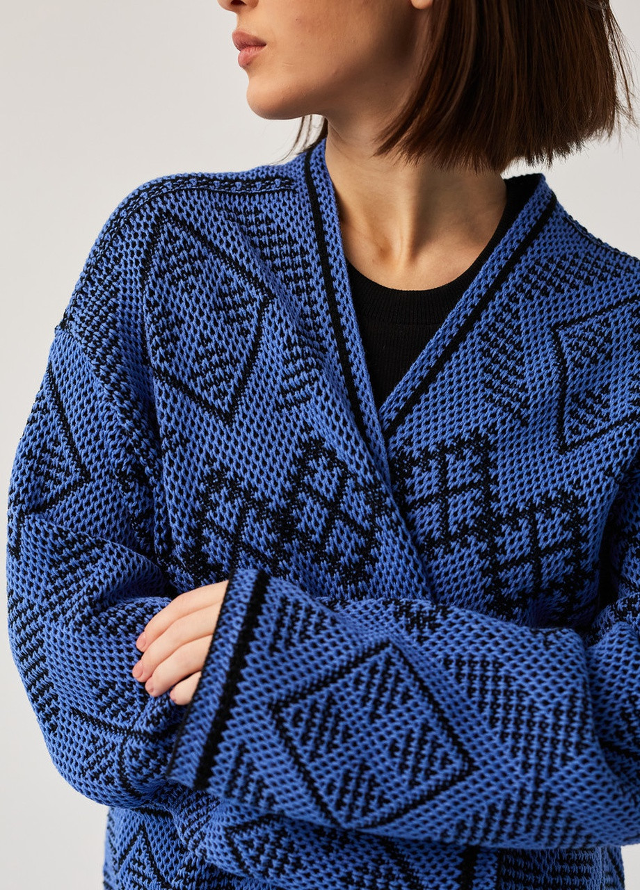 Синий демисезонный кардиган MEREZHKA