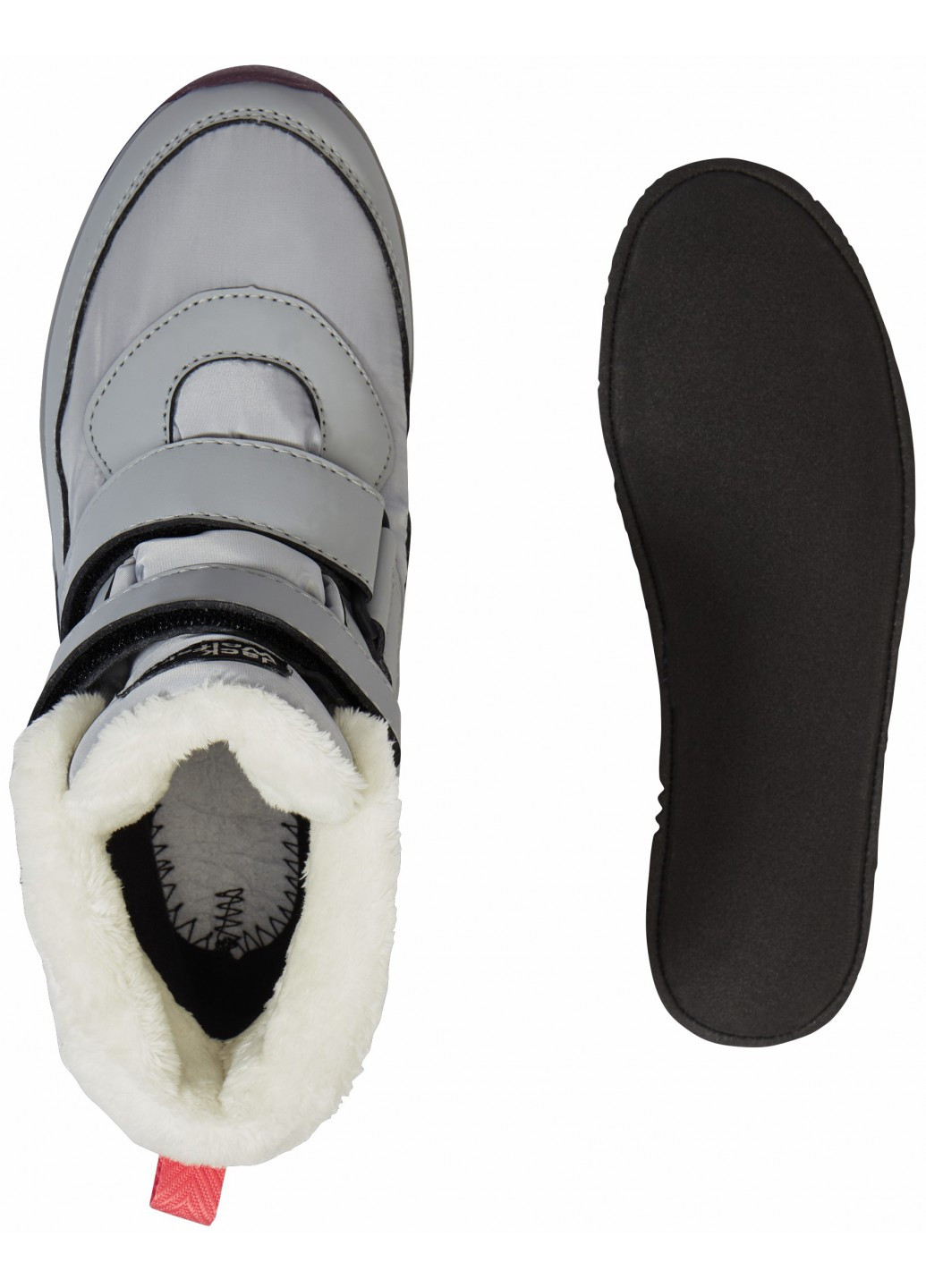 Серые спортивные, кэжуал зимние ботинки Jack Wolfskin