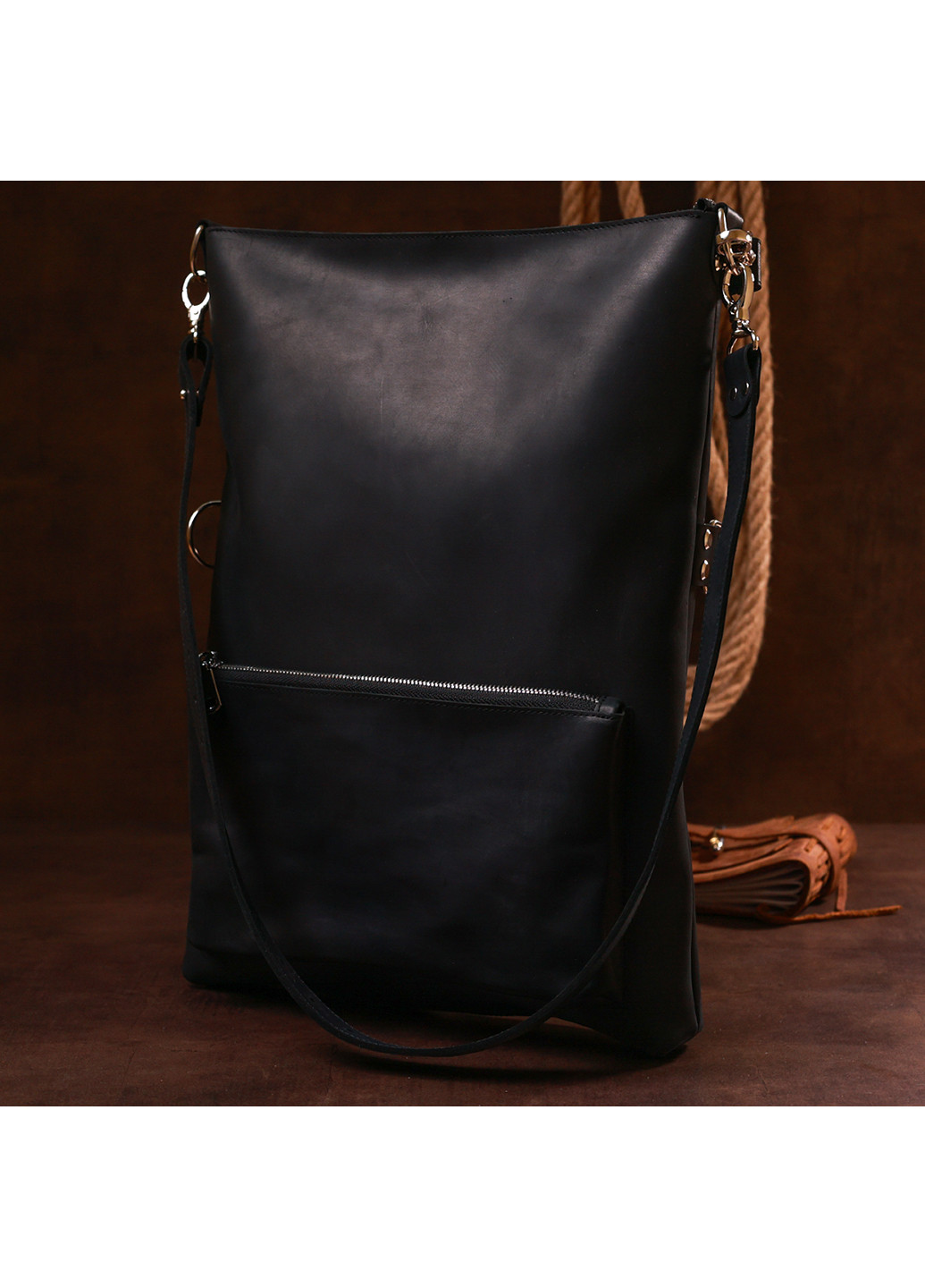 Жіноча шкіряна сумка 32х42х4 см Shvigel (253491088)