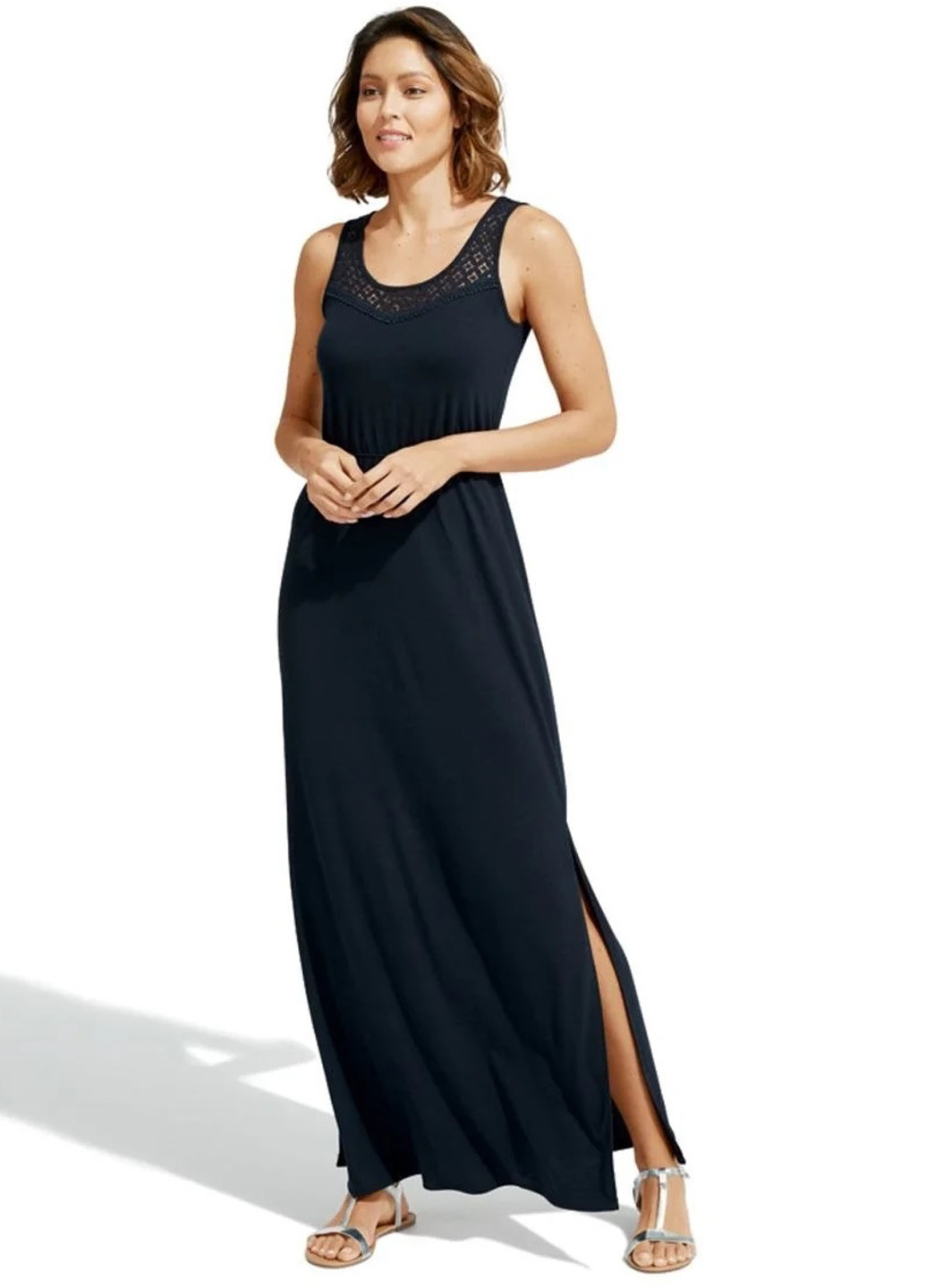 Темно-синее кэжуал платье в греческом стиле Esmara однотонное