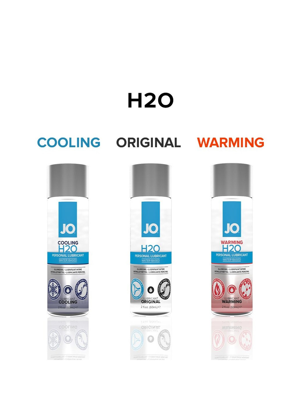 Охлаждающая смазка на водной основе H2O COOLING (60 мл) с ментолом, растительный глицерин System JO (255073299)