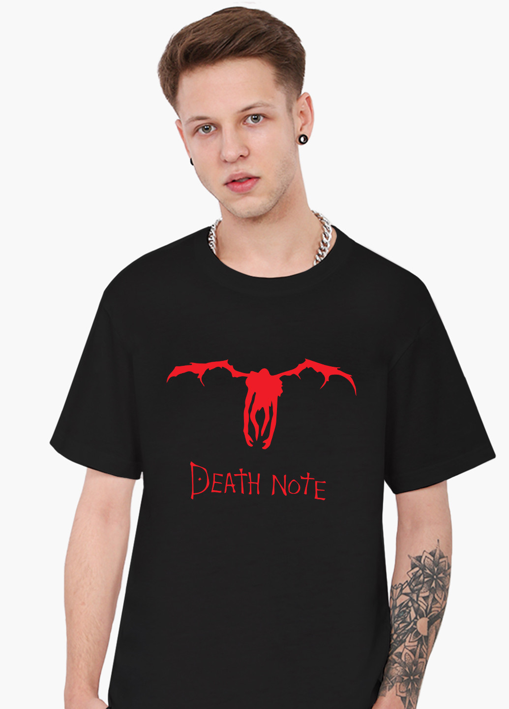 Черная футболка мужская рюк тетрадь смерти (death note) (9223-2654-1) xxl MobiPrint