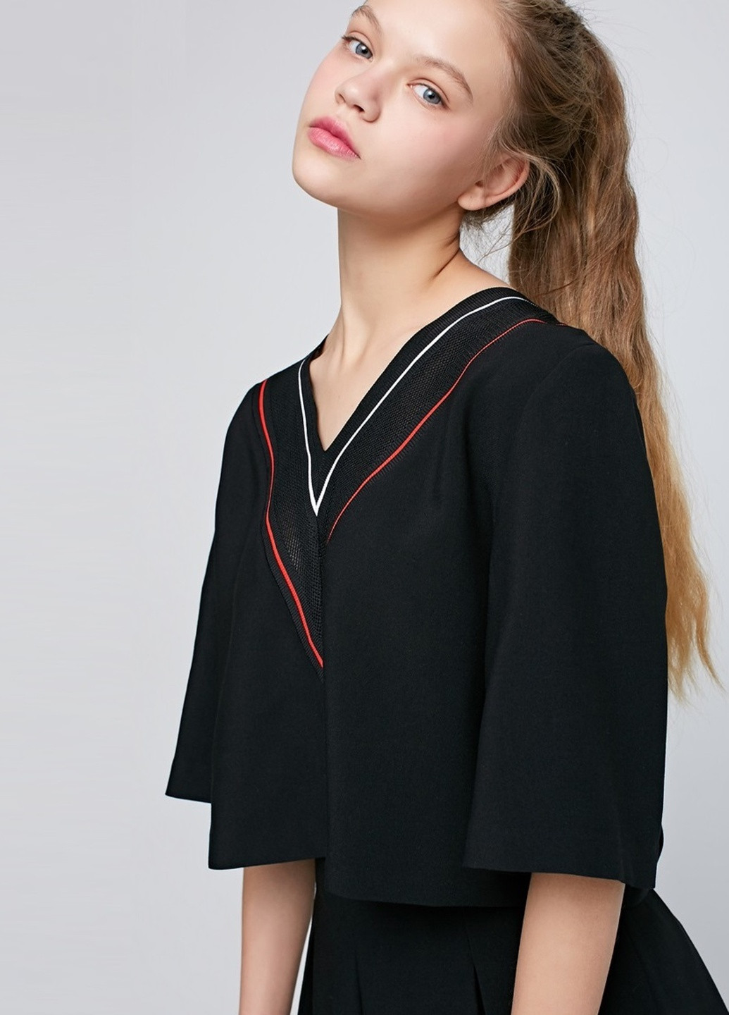 Чорний комплект топ зі спідницею Only