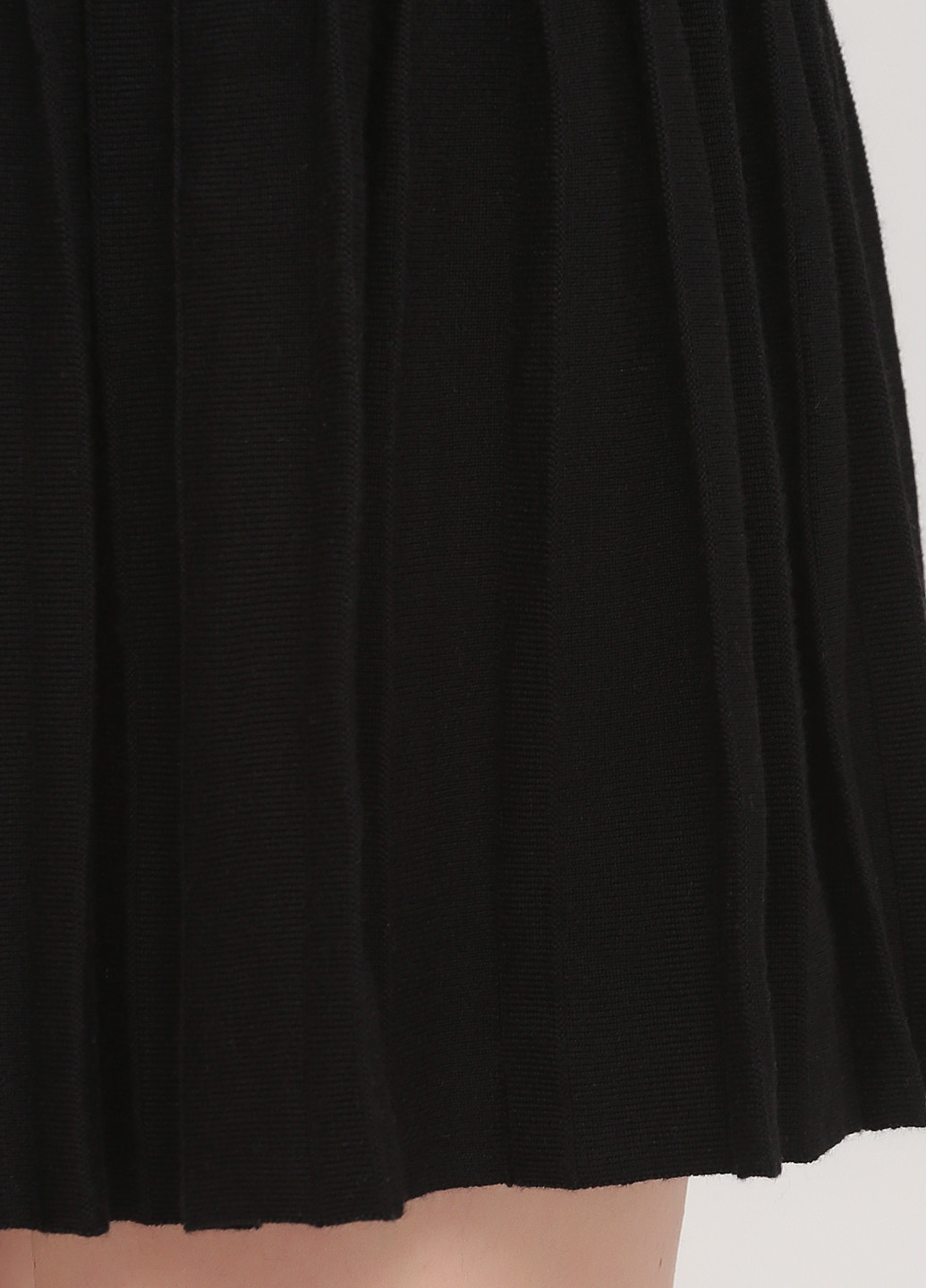 Черная кэжуал однотонная юбка Only плиссе, клешированная