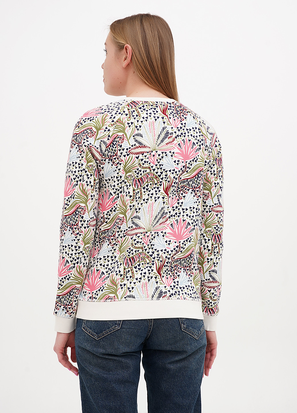 Комбінований світшот Boden квітковий без декору (327542522)