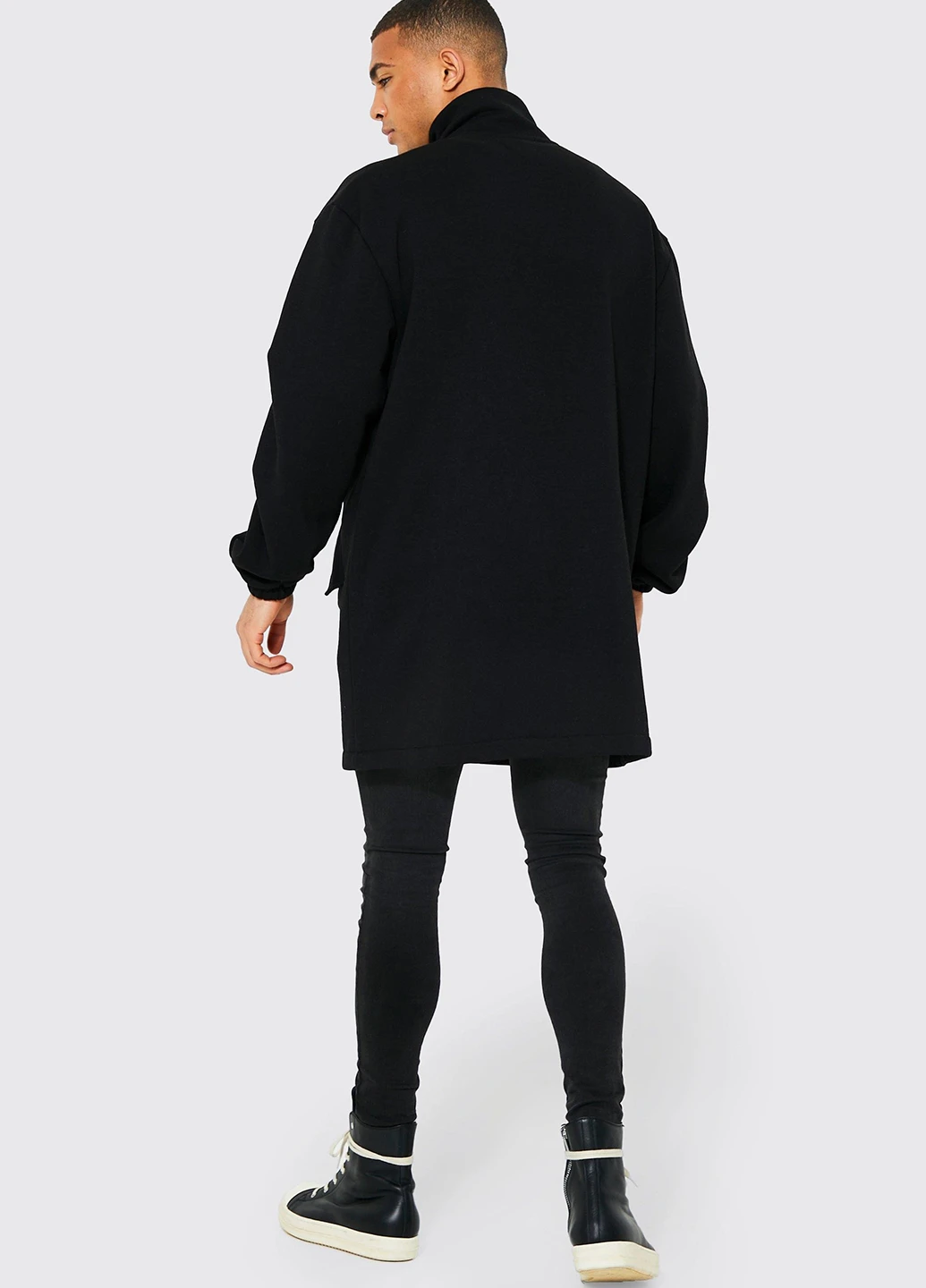 Чорна демісезонна куртка Boohoo